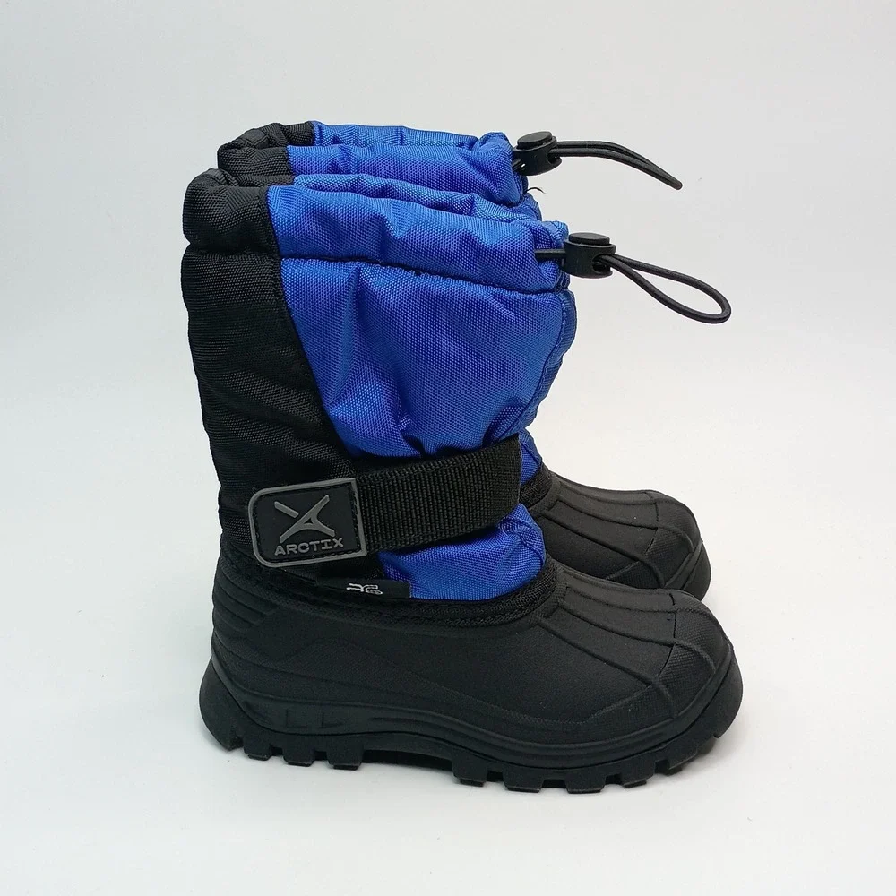 Arctix Powder Snow Boots Kids‎ Size 8 Blue Black Waterproof Insulated 20302